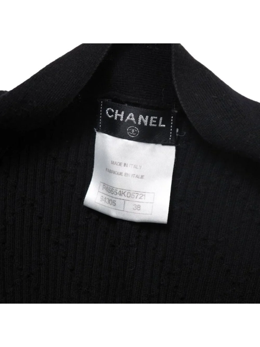Chanel Knit 38 Long Cardigan CC Logo Button